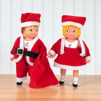 Vintage Campbell’s Kids Santa and Mrs. Claus Dolls