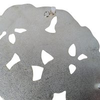 Vintage Regal Silver Metal Poinsettia Trivet