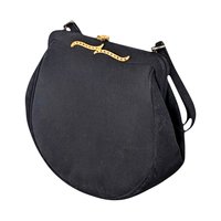 Vintage 1950s After Five Black Evening Bag