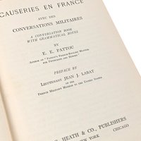 1918 Pattou’s Causeries En France Antique Hardcover