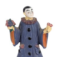 Vintage Metal Pierrot Clown Miniature Figurine