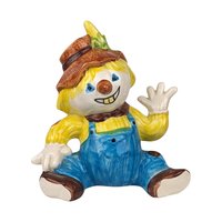 Vintage Hand Painted Scarecrow Bank