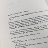 1990 Beware the Naked Man Who Offers You His Shirt, Harvey Mackay Hardcover