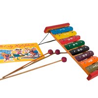 1960s Taiyo Melody Xylophone with Music Sheet
