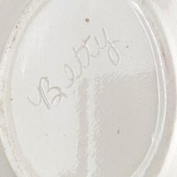 Vintage Hand-Painted Easter Bunny Covered Bowl