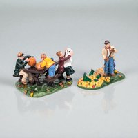 1998 Dept. 56 Preparing for Halloween 2 Piece Figurine Set