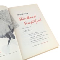 1958 Gregg Shorthand Simplified For Colleges Hardcover