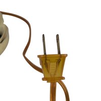 Vintage Scalloped Glass Boudoir Lamp