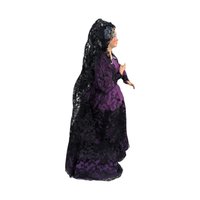 1960s Spanish Souvenir Doll Purple Lace Dress