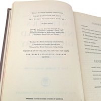 1959 Webster's New World Dictionary Hardcover