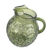 Vintage Anchor Hocking Soreno Green Glass Pitcher