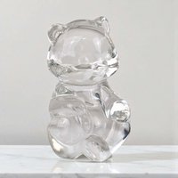 Vintage Fenton Clear Glass Bear Figurine