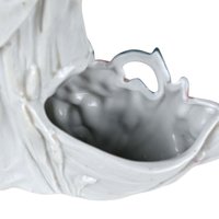 Vintage Ceramic Boy with Flowers Planter Vase