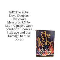 1942 The Robe Lloyd C. Douglas Hardcover