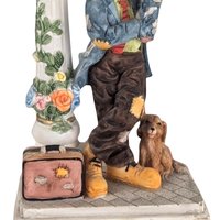 Vintage Crosa Quartz Clock with Hobo and Dog