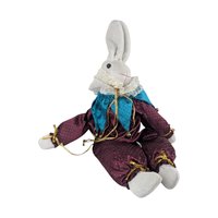 Limited Edition Harlequin Jester Plush Rabbit