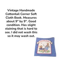 Vintage Cottontail Corner Handmade Soft Cloth Book