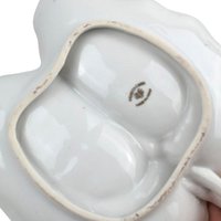 Vintage Ucagco Leaf-Shaped Floral Dresser Tray