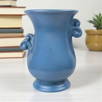 Vintage Blue Rumrill Ceramic Vase