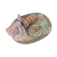 Vintage Resin Picnic & Tea Party Ornament Set