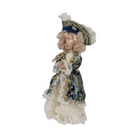Vintage Porcelain Victorian Masquerade Doll