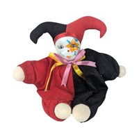 Vintage Small Flower Face Jester Doll