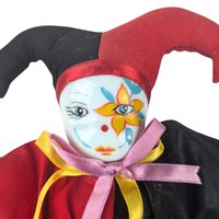 Vintage Small Flower Face Jester Doll