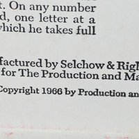 1966 Scrabble RSVP Board Game