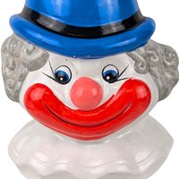 Vintage Ceramic Clown Head Coin Bank