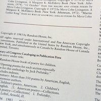 1983 Random House Book of Poetry for Children