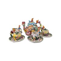 Vintage Merc Asia Ceramic Rabbit Tea Set