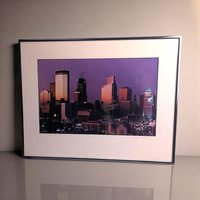 1987 Rick Gravrok World Series Skyline #1 Framed Photograph