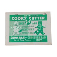 Vintage Anchor Hocking Muffin Pan and 2-in-1 Snowman Cookie Cutter