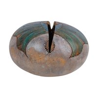 Vintage Hand-Carved Natural Gourd Vessel