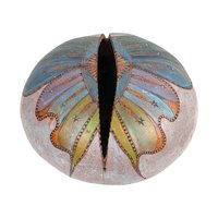 Vintage Hand-Carved Natural Gourd Vessel