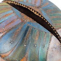 Vintage Hand-Carved Natural Gourd Vessel