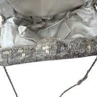 Vintage La Regale Silver Beaded Evening Purse