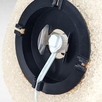 Vintage Melted Plastic Popcorn Light Up Skull