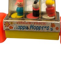 1969 Fisher-Price Happy Hoppers Push Toy