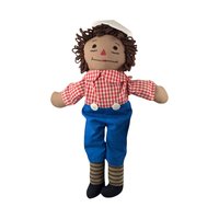 Vintage Raggedy Ann and Andy Plush Doll Pair