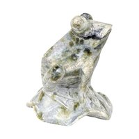 Vintage Chinese Hand-Carved Jade Frog Figurine