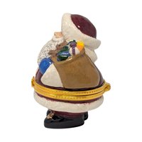 Vintage Ceramic Santa Trinket Box