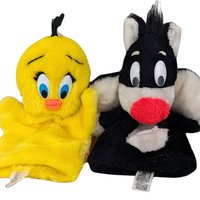 1971 Warner Bros Tweety and Sylvester Hand Puppets