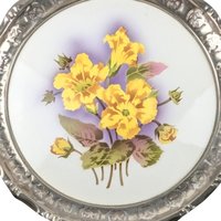 Vintage BMF Germany Floral Tile Serving Tray