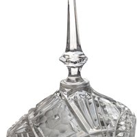 Vintage Crystal Cut Glass Pedestal Candy Dish