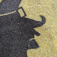 Vintage Beaded Witch Placemat