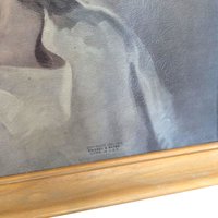 1940 Warner Sallman Head of Christ Framed Lithograph