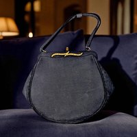 Vintage 1950s After Five Black Evening Bag