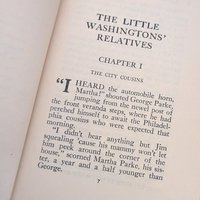 1918 Antique Children's Book Set: The Little Washingtons by Lillian Elizabeth Roy