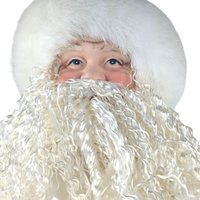 Vintage Victorian Pink Floral Santa Tree Topper